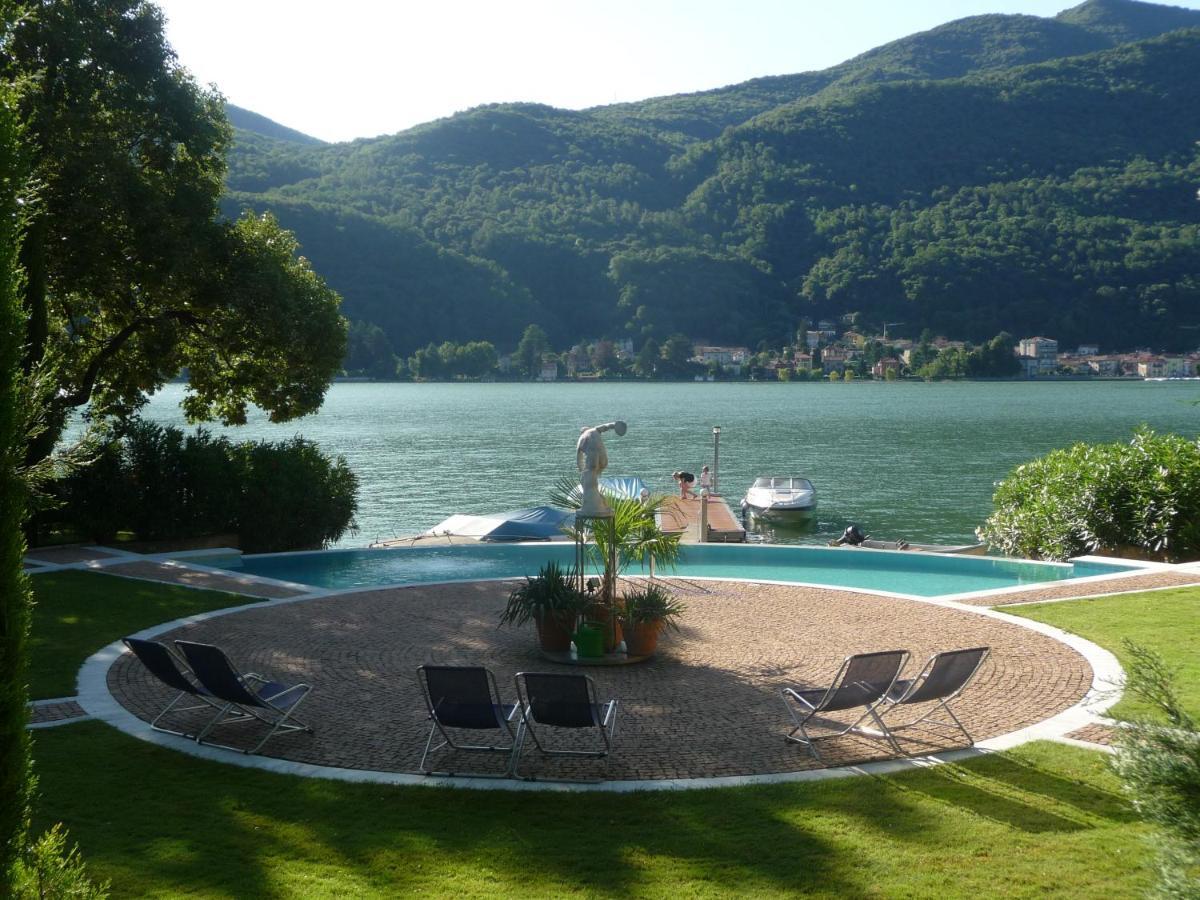 Ville Lago Lugano Porto Ceresio Exteriör bild