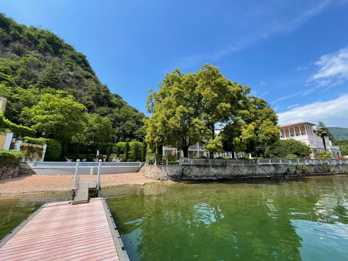 Ville Lago Lugano Porto Ceresio Exteriör bild